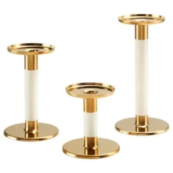 Location de bougeoirs et chandeliers (lot de 3) pour événements