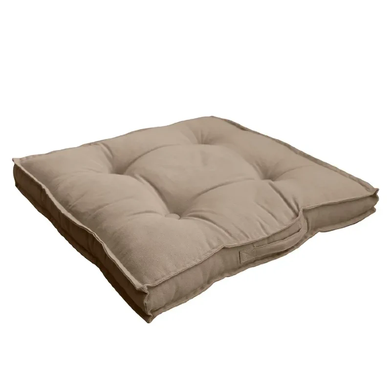 Location de coussin de sol carré beige pour événements