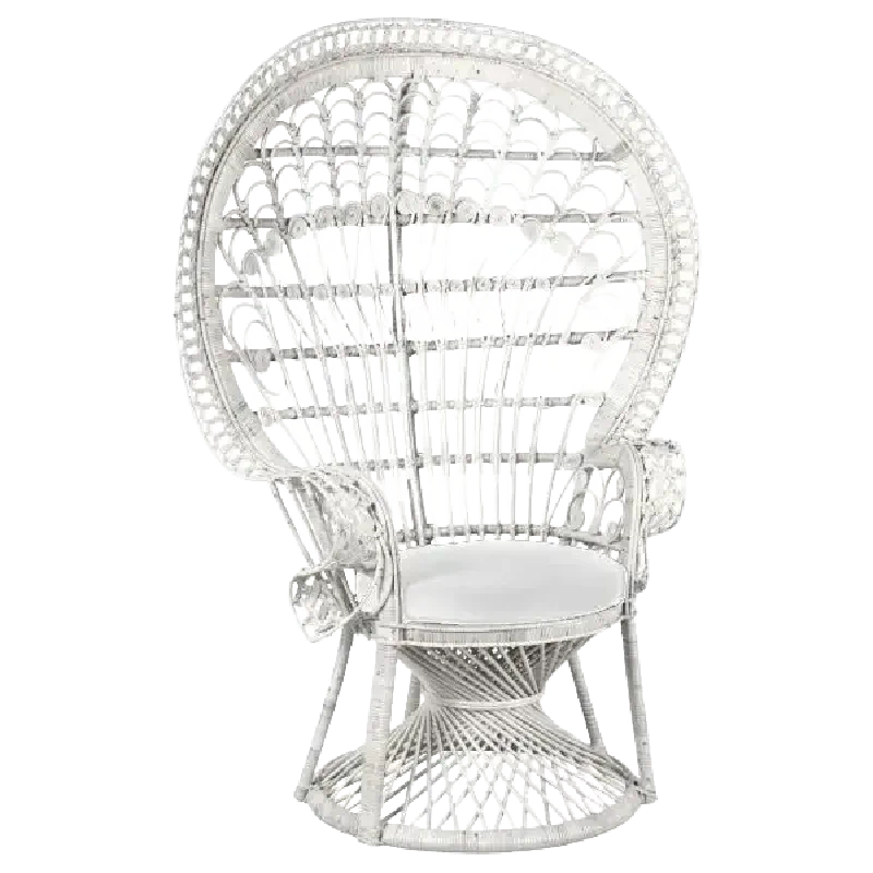 Location de fauteuil en rotin emmanuelle blanc pour événements