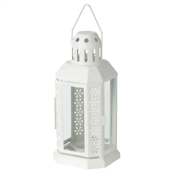 Location de lanterne hexa blanche pour événements