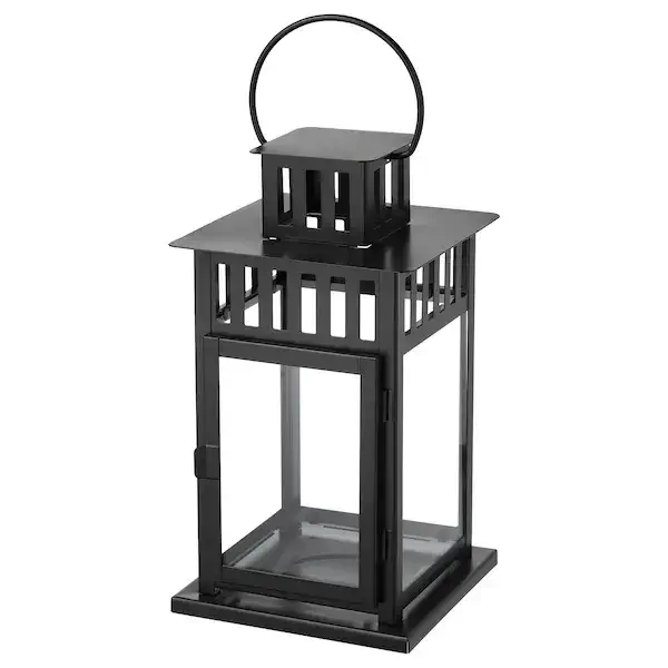Location de lanterne square noire pour événements
