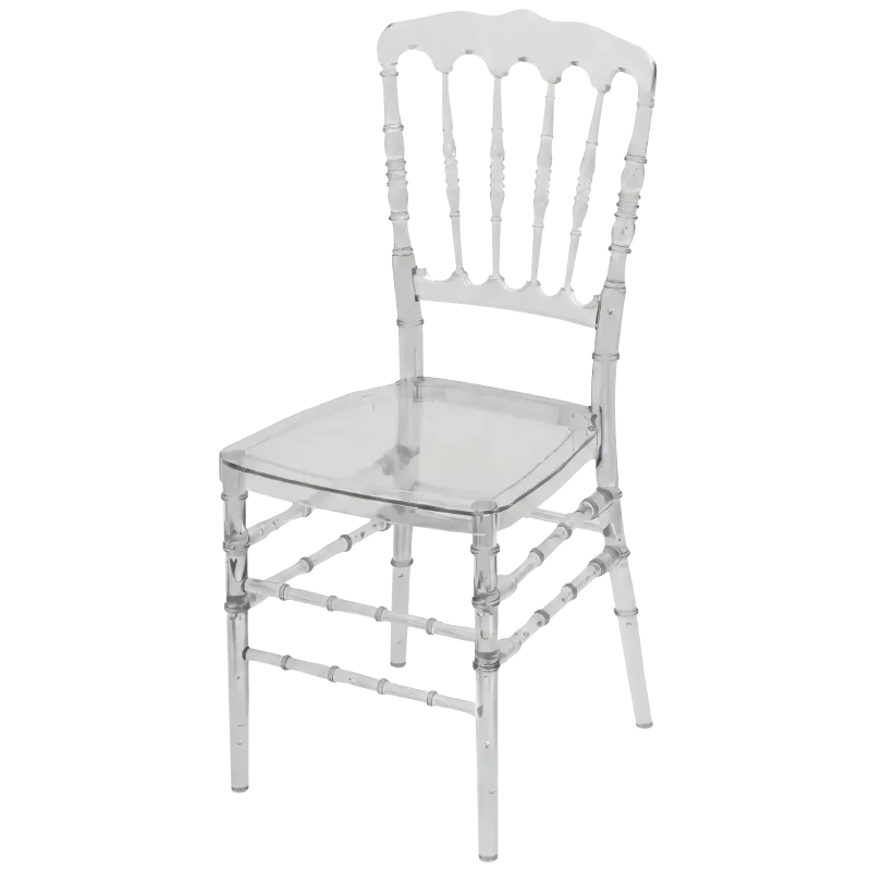 Location de chaise napoléon transparente pour événements