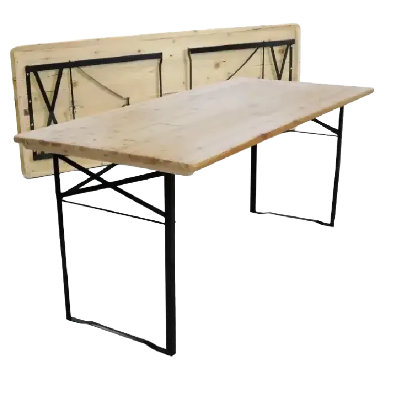 Location de table pliable en bois pour événements