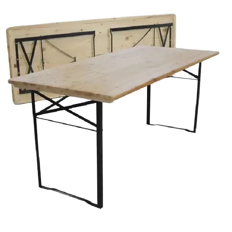 Location de table pliable en bois pour événements