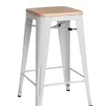 Location de tabouret de bar indus blanc pour événements