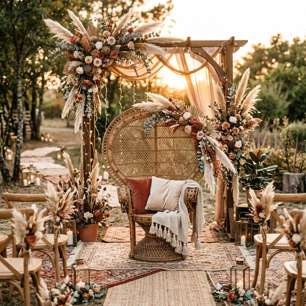 Fauteuil en rotin : l'histoire du chouchou des mariages